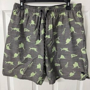 Salt Life Gray and‎ Green Board Shorts